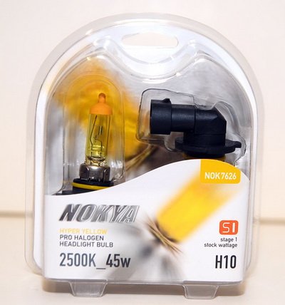 Nokya Hyper Yellow H10 / 9145 Car Headlight Bulb (S1) Nok7626.