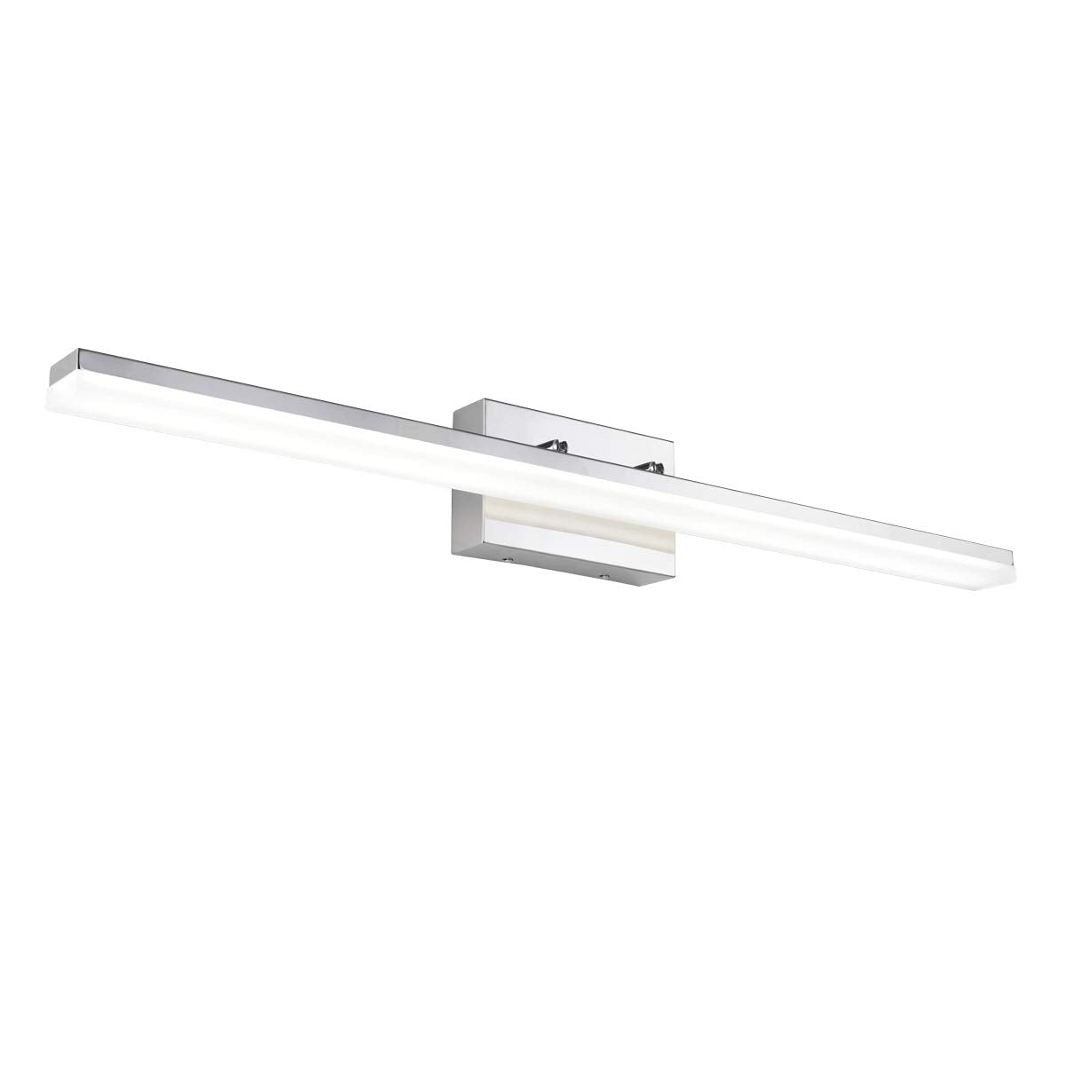 mirrea 36in Modern LED Vanity Light for Bathroom Lighting Dimmable 36w Chromed (Cold White 5000K)