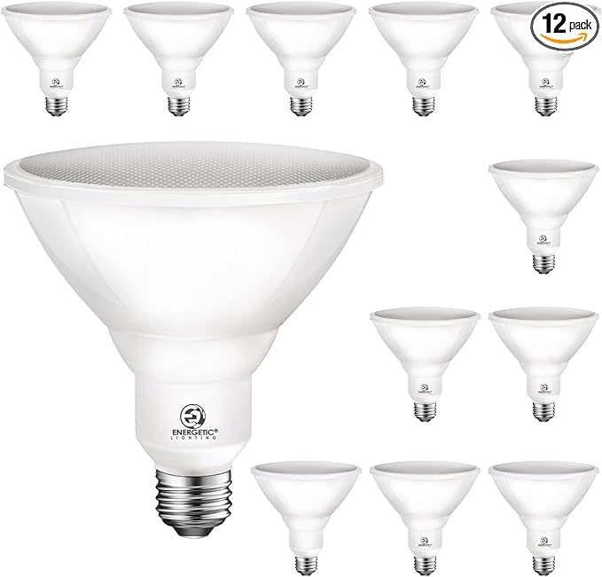 Energetic Par38 Led Flood Light Outdoor Bulb, 3000K Warm White, 90 Watt Equivalent, Wet Rated, 900Lm, E26 Base, Non-Dimmable, Ul