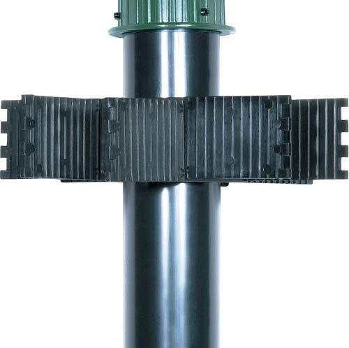 Nuvo Lighting Sf76/638 2-Inch By 18-Inch Pvc Mounting Post Die Cast Aluminum Cap Durable Outdoor Landscape Pathway Lighting, Gre