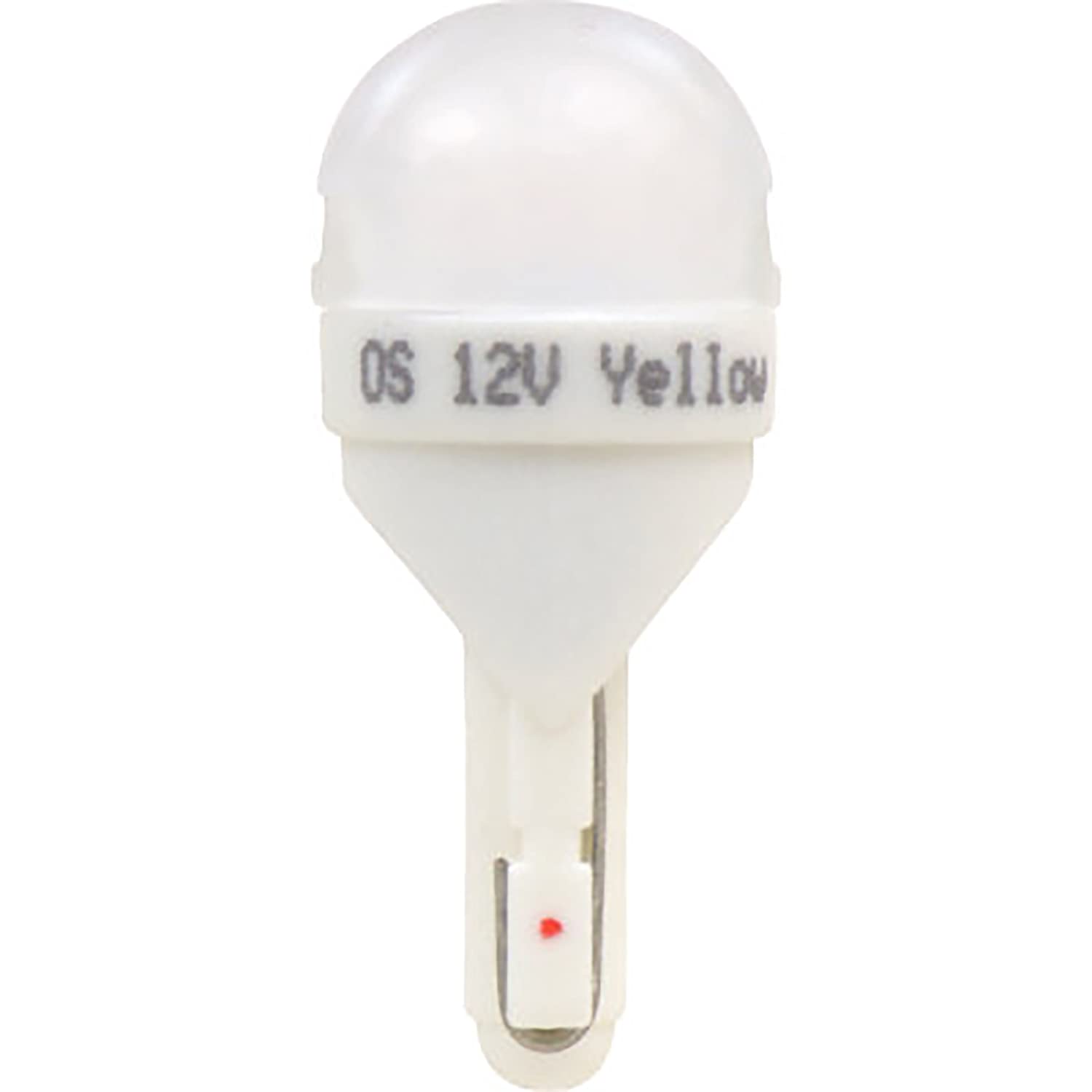 SYLVANIA 2827 T10 W5W LED Mini Bulb - Amber, Ideal for Roof Marker & Side Marker, Bright LED, Contains 1 Bulb