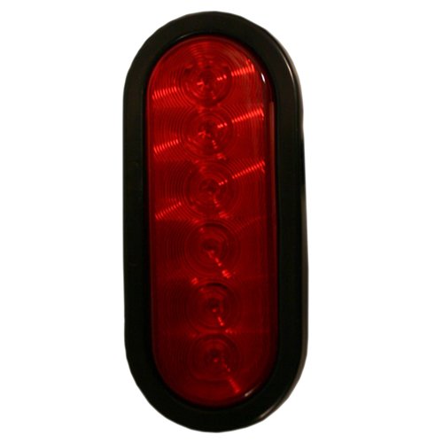 Blazer International C569RK 6" LED Oval Stop/Tail/Turn Light, Red
