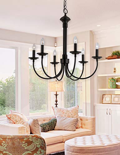 Trans Glob Lighting Tg9016 Bk Americana Six Chandelier Outdoor-Post-Lights, Black