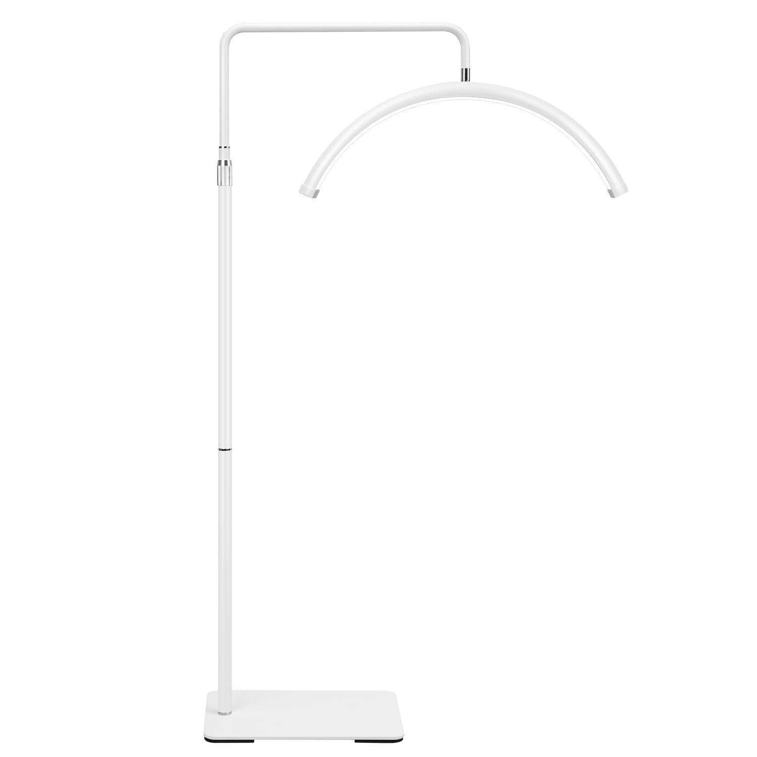 Ebrlaxin Half Moon Light - 22 Inch Led Lash Lamp For Eyelash Extensions For Tattoo Artists  Nail Tech  Esthetician - Cool  Warm Lamp With Adjustable Brightness & Height (White)