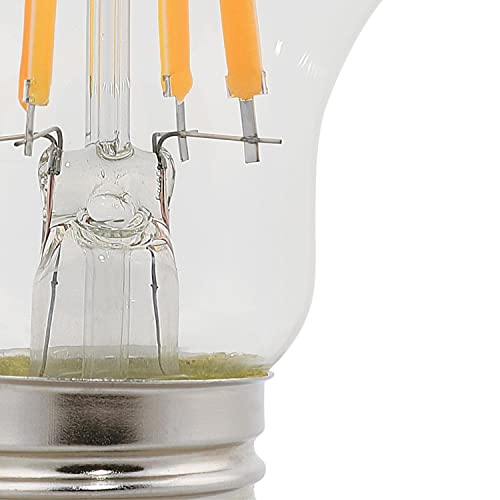 Westinghouse 5167220 8 Watt (75 Watt Equivalent) A19 Dimmable Clear Filament Led Light Bulb, Medium Base, 6 Pack