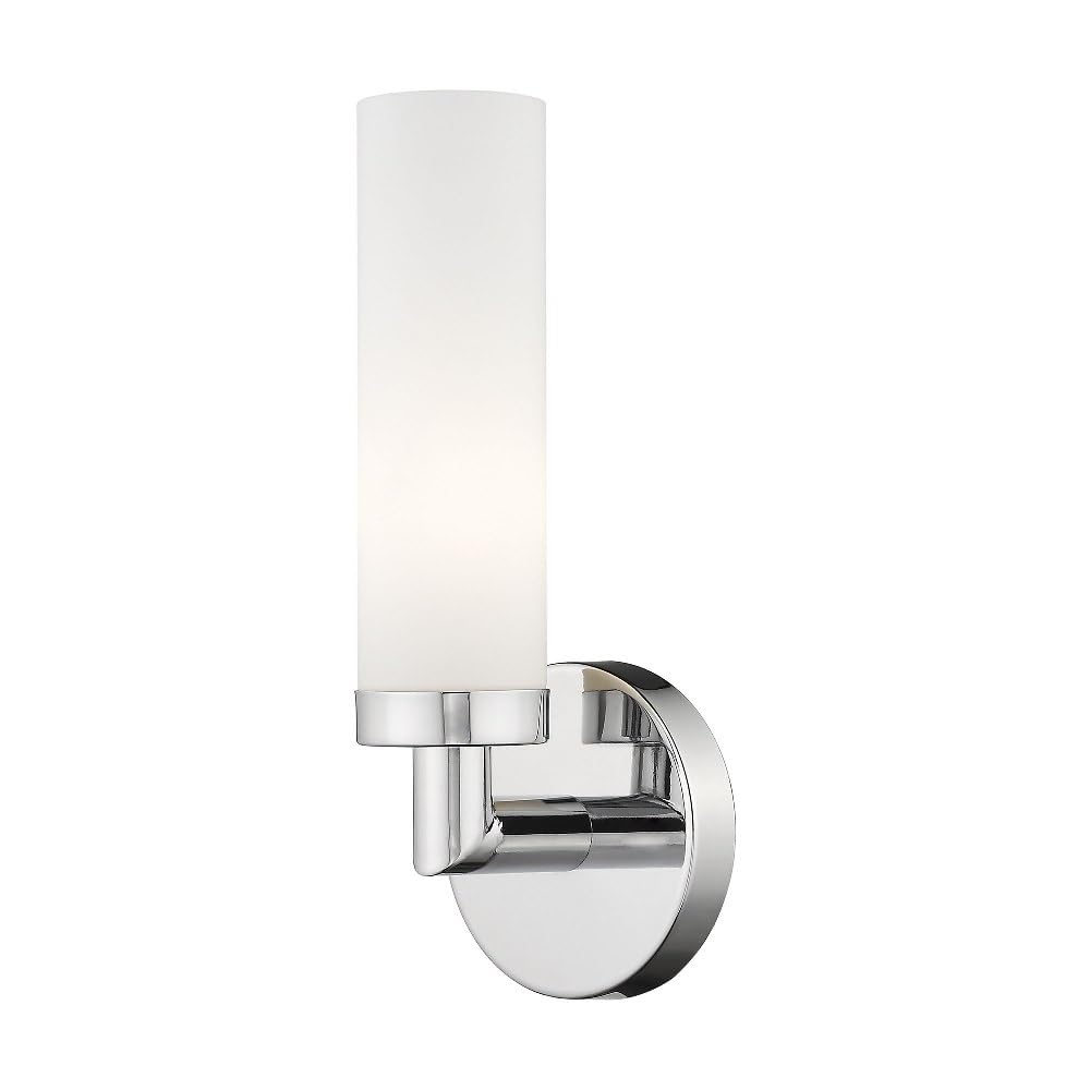 Livex Lighting 10103-05 Aero 1-Light Wall Sconce, Chrome