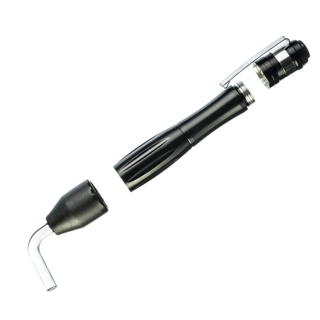 SE Compact Bore Light - High Beam Portable Flashlight for Firearm Maintenance, Acrylic, Black, Model GC-BL-1AAA