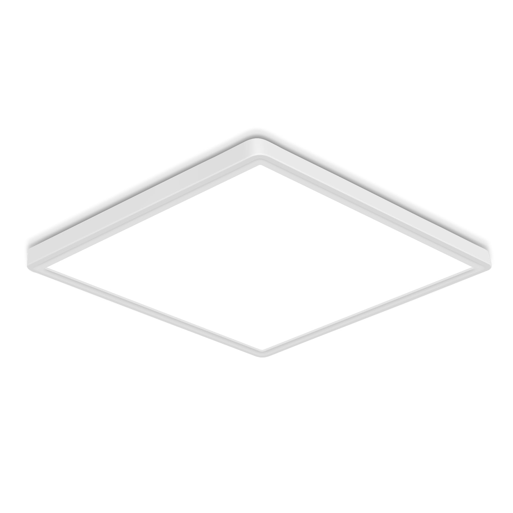 Tealight 12 Inch Square Flush Mount Led Ceiling Light Fixture, 6500K Daylight White Light Led Ceiling Lamp, Slim Flat Panel Ligh