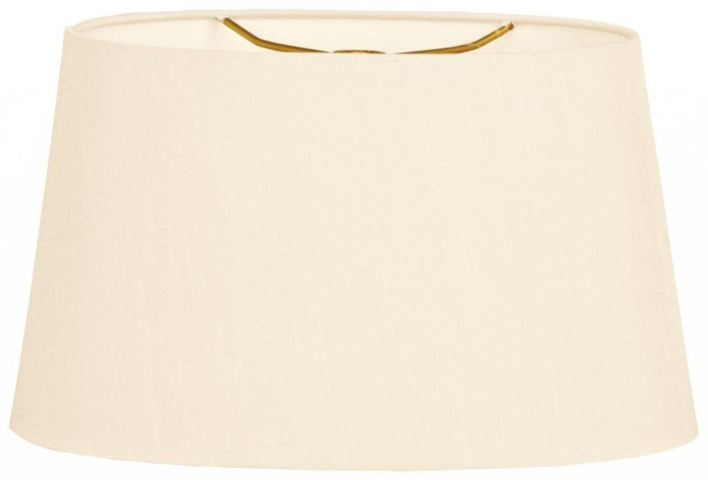 Royal Designs, Inc. Shallow Oval Hardback Lamp Shade, Hb-611-12Eg, Eggshell, (10 X 6) X (12 X 7.5) X 7