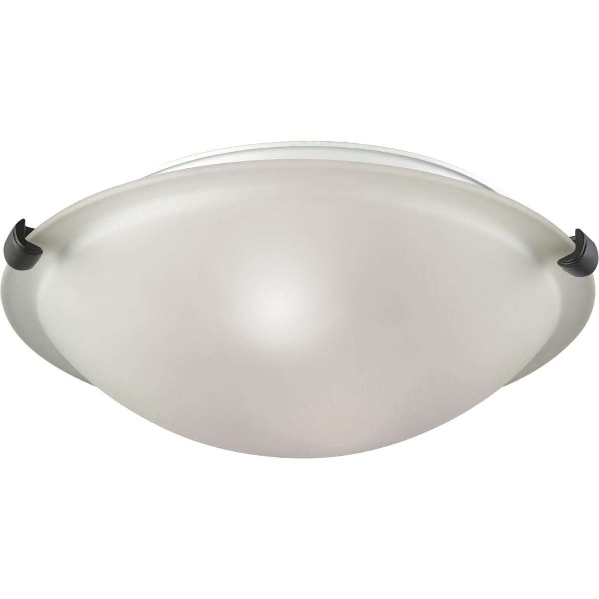 Elk Home Thomas Lighting CN734299 Sunglow 2-Light Flush in Oil Rubbed Bronze with White Glass (Brushed Nickel Clips Included), 1