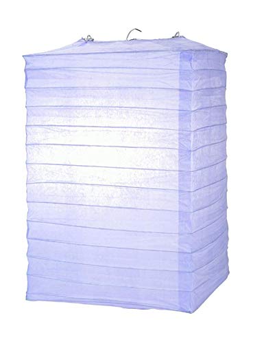 Quasimoon PaperLanternStore.com Lavender Hako Paper Lantern