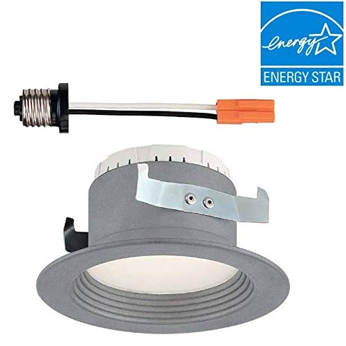 Designers Fountain 4 Inch Dimmable Led Recessed Ceiling Light, Metal, Brushed Nickel, 610 Lumens, Model Evl4733Cbn30, 300