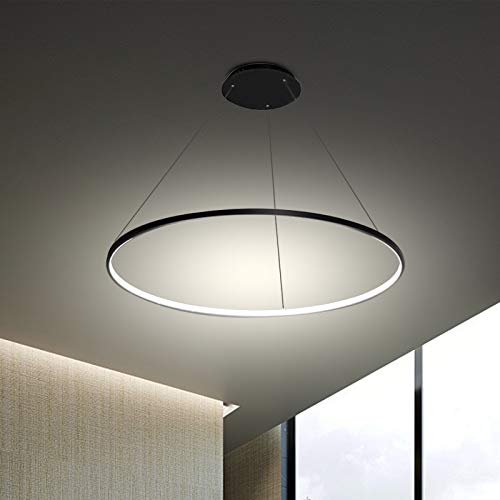 Lightinthebox 23.6&quot; Led Ring Pendant Light With Remote Control - Modern White Chandelier For Home