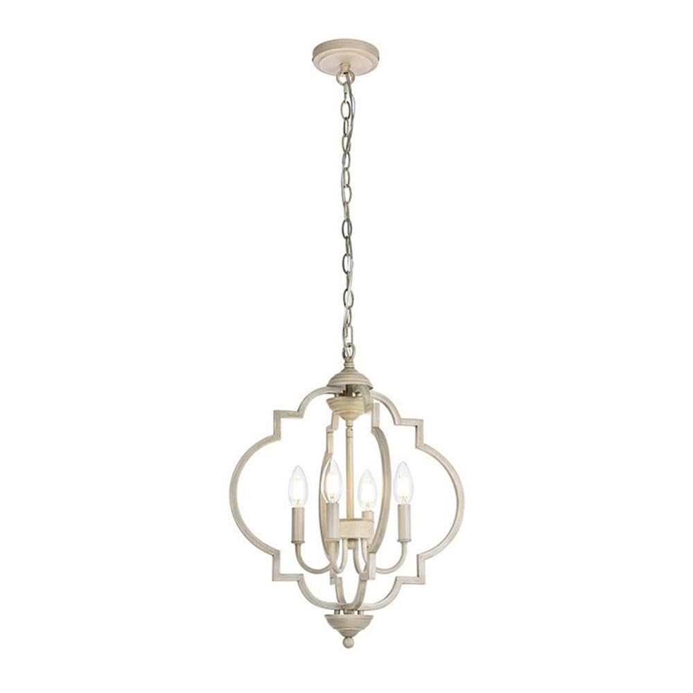 Living District Indoor Modern Home Decorative Bright Ceiling Sandara 4 Lights Pendant in Weathered Dove