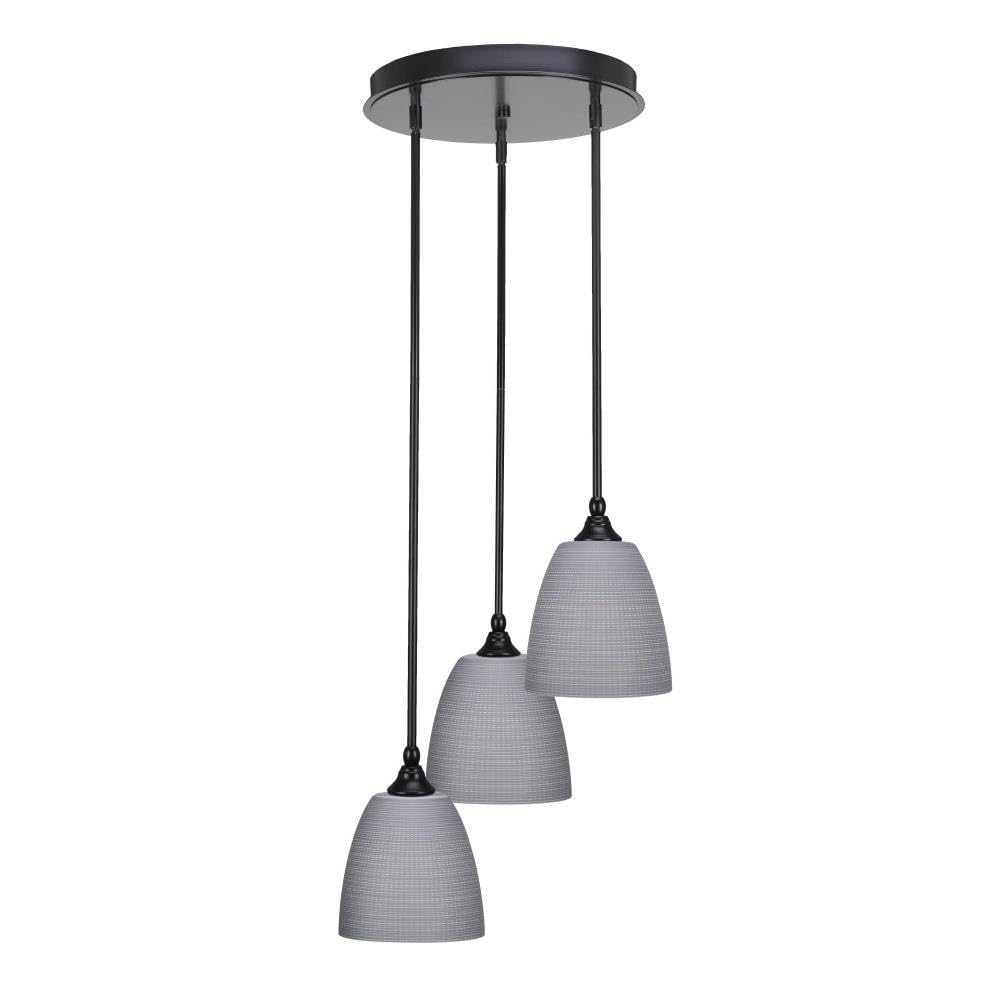 Empire 3 Light Cluster Pendalier in Matte Black (2143-MB-4072)