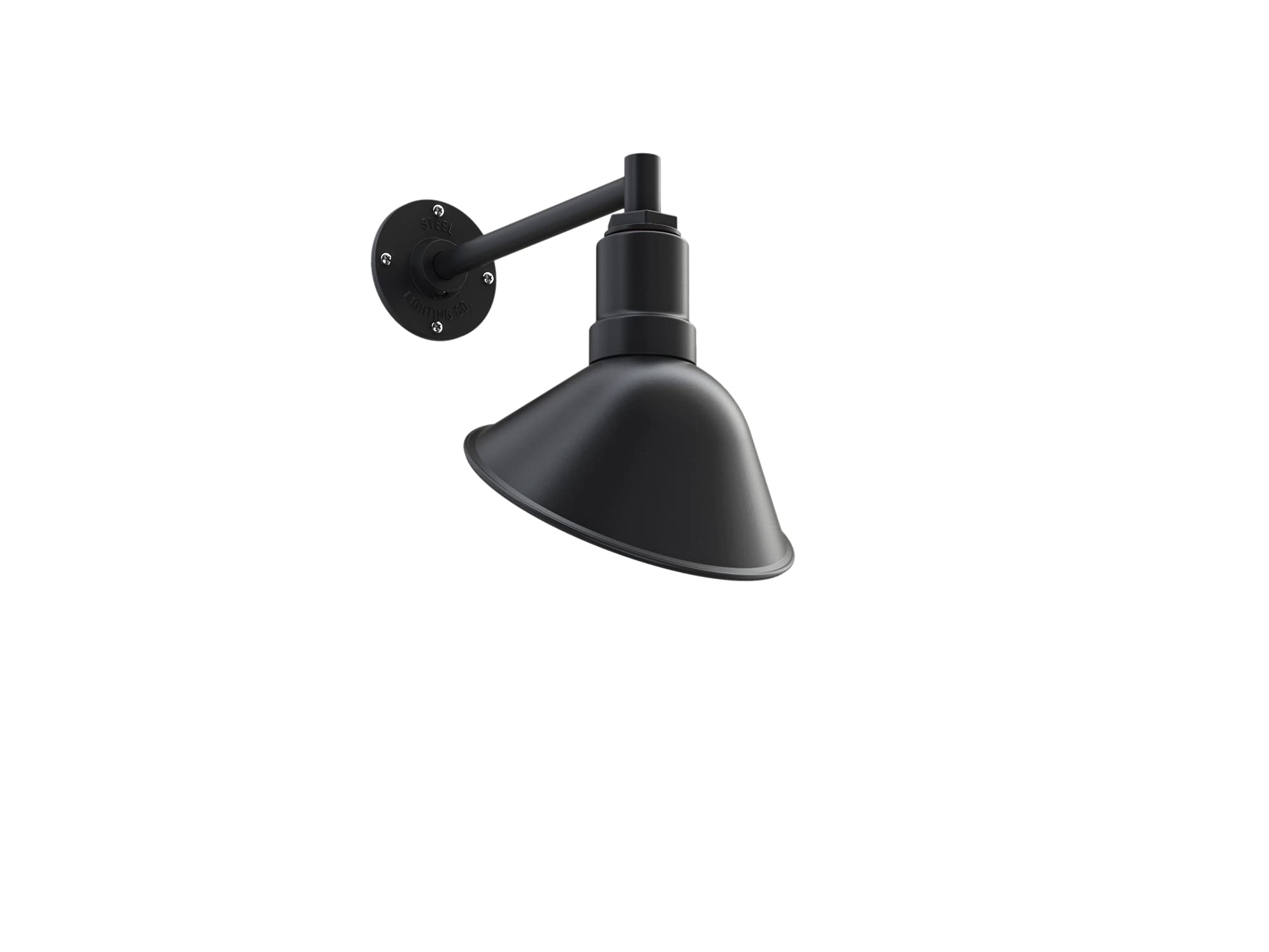 Steel Lighting Co. Venice Store Sign Light | for Outdoor Restaurant Accent Wall | 9 inch Dome | 11 inch Straight Arm | Farmhouse