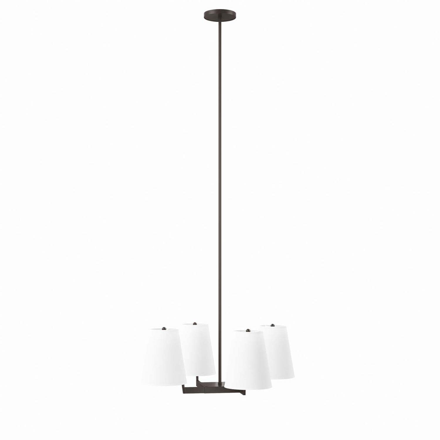 Mercer 4-Light Pendant Light In White Bronze