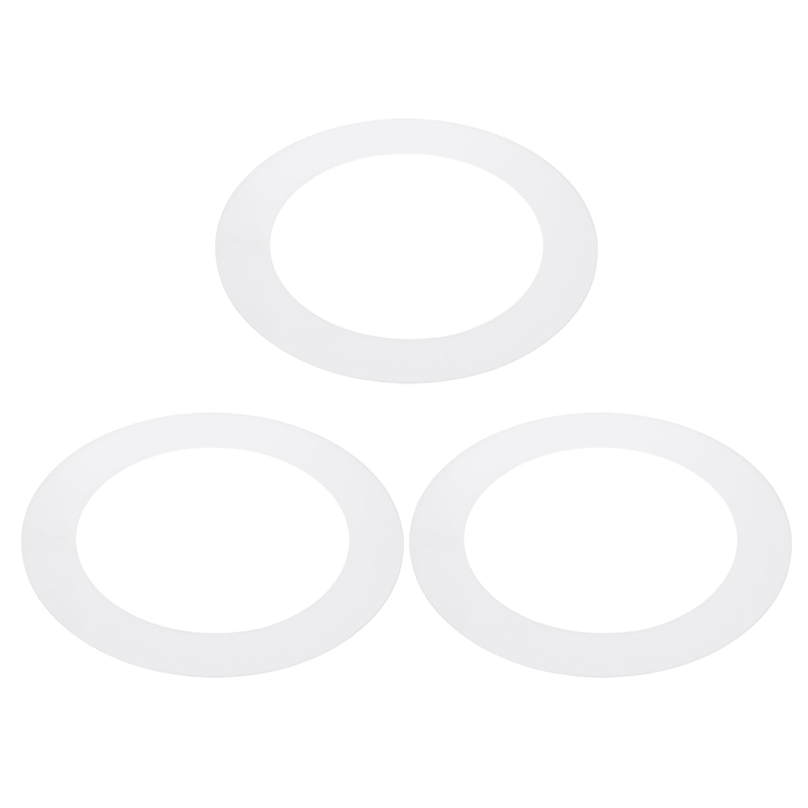 PATIKIL 5.9 ID 8.1 OD Plastic Trim Ring, 3 Pcs Ceiling Light Goof Rings Matte Circular Light Cover Lighting Fixture for Ceiling 