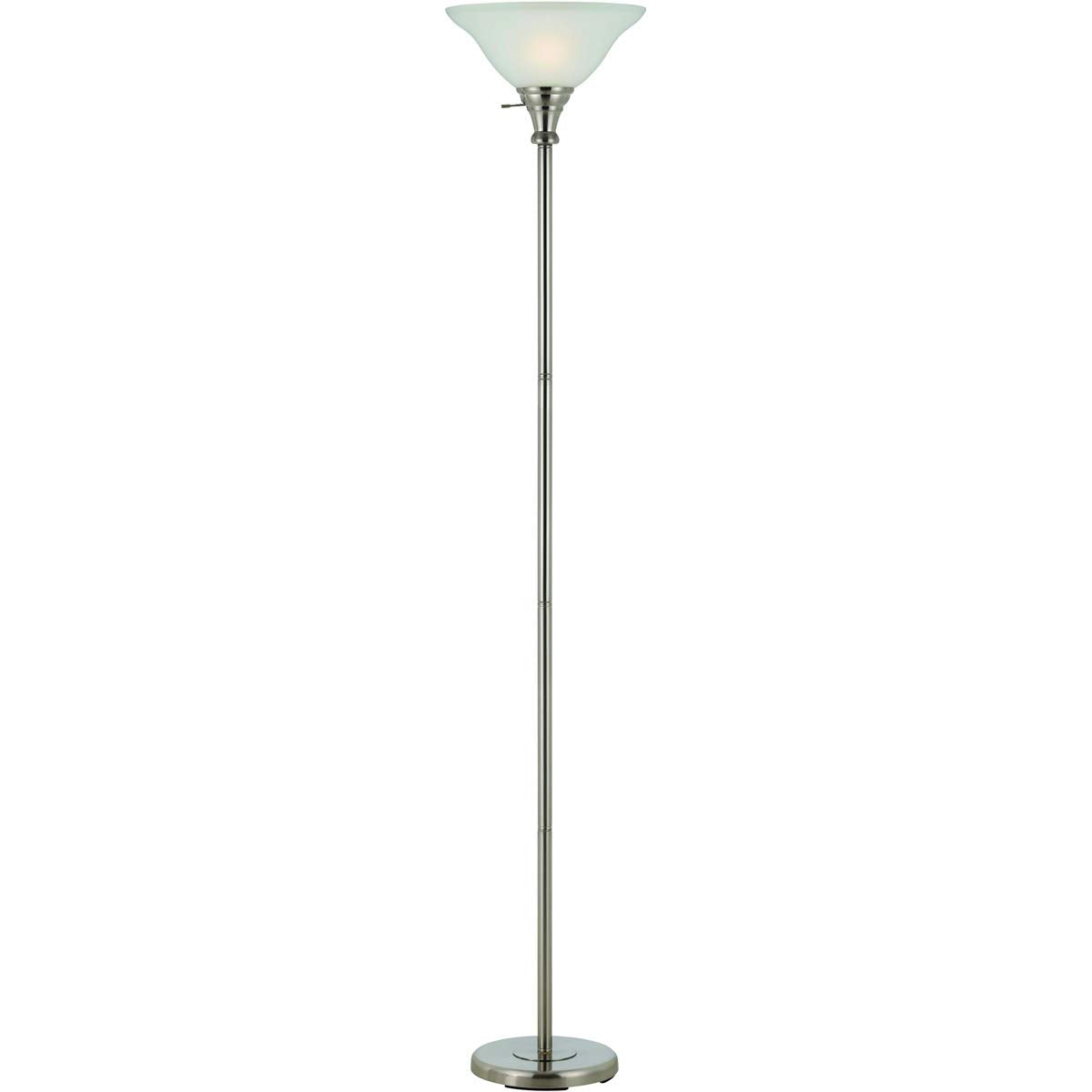 Cal BO-213-BS Torchiere - 1 Light Torchiere-70 Inches Tall and 13 Inches Wide