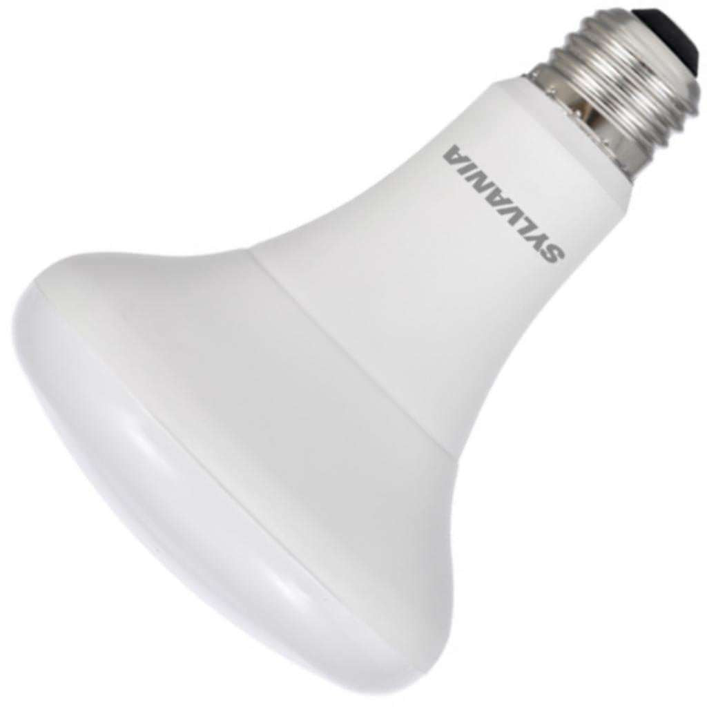 SYLVANIA LED Flood Light Bulb, 9W, Dimmable, 3500K Natural White, BR30 E26, Frost, 1 Count