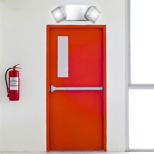 Ciata Led Emergency Lights For Business, For Home Power Failure - Ultra-Bright Led Emergency Lights With Battery Backup, Fire Emergency Lights, Made From Engineering-Grade Thermoplastic - 2 Pack