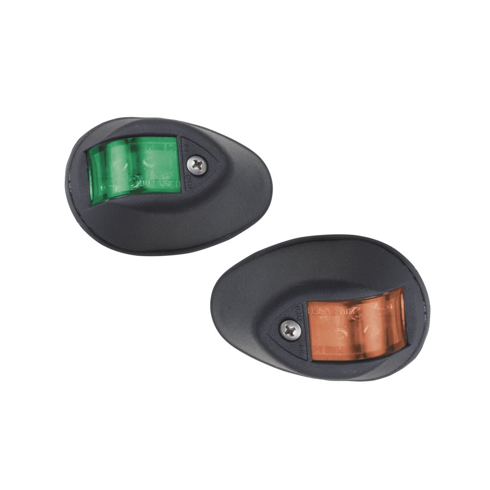 Perko Led Side Lights - Black Polymer Base, One Size, Durable Plastic Construction