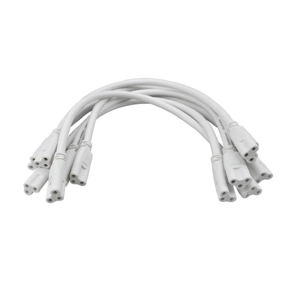 Zyamy 4Pcs T5 T8 Led Double End 7.8'' 3Pin Lamp Connecting Wire Ceiling Lights Daylight Led Integrated Tube Cable Linkable Cords