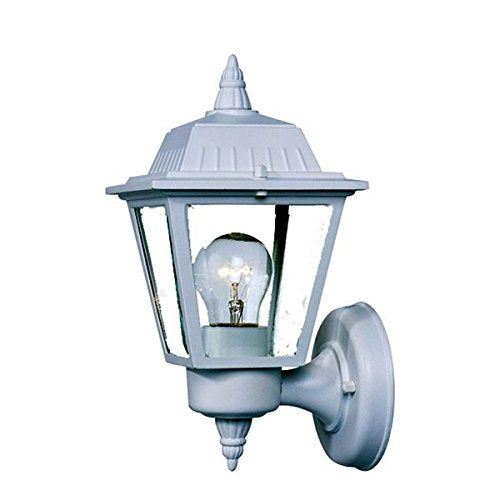 Acclaim 5005TW 1-Light Wall Mount Outdoor Light Fixture, Textured White, Glass, 5.5 x 10 inches