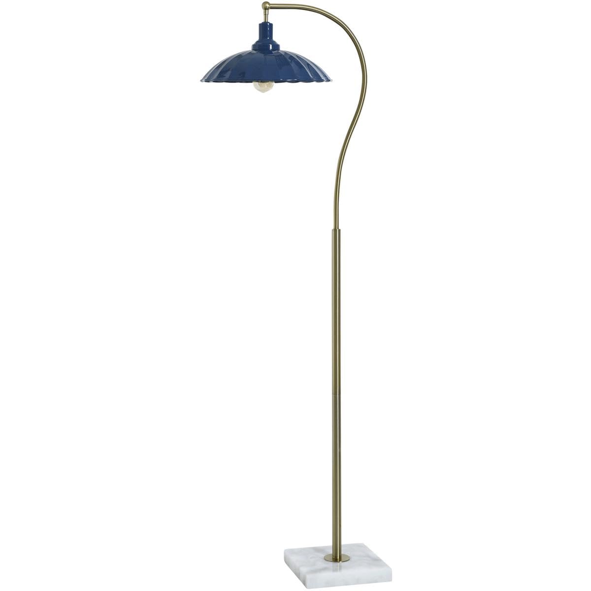 Stylecraft Home Collection TDL74698DS Penelope - 2W 1 LED Floor Lamp-61 Inch Tall and 18 Inch Wide, Finish Color: White Marble/P