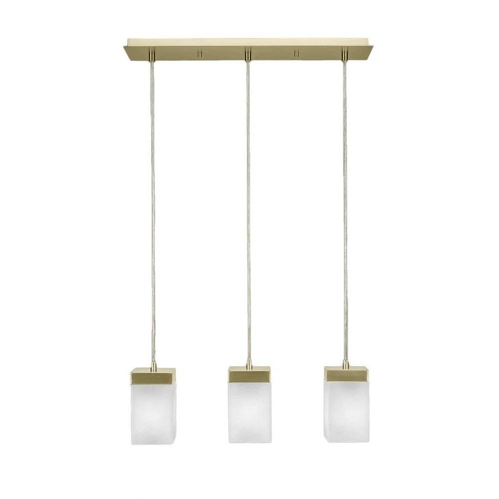 Toltec Lighting Nouvelle 3 Light Cluster Pendalier In New Age Brass (3213-Nab-531)