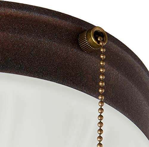 Westinghouse 2-Light Ceiling Fixture, Sienna Glass, 8.75" Model 6720200