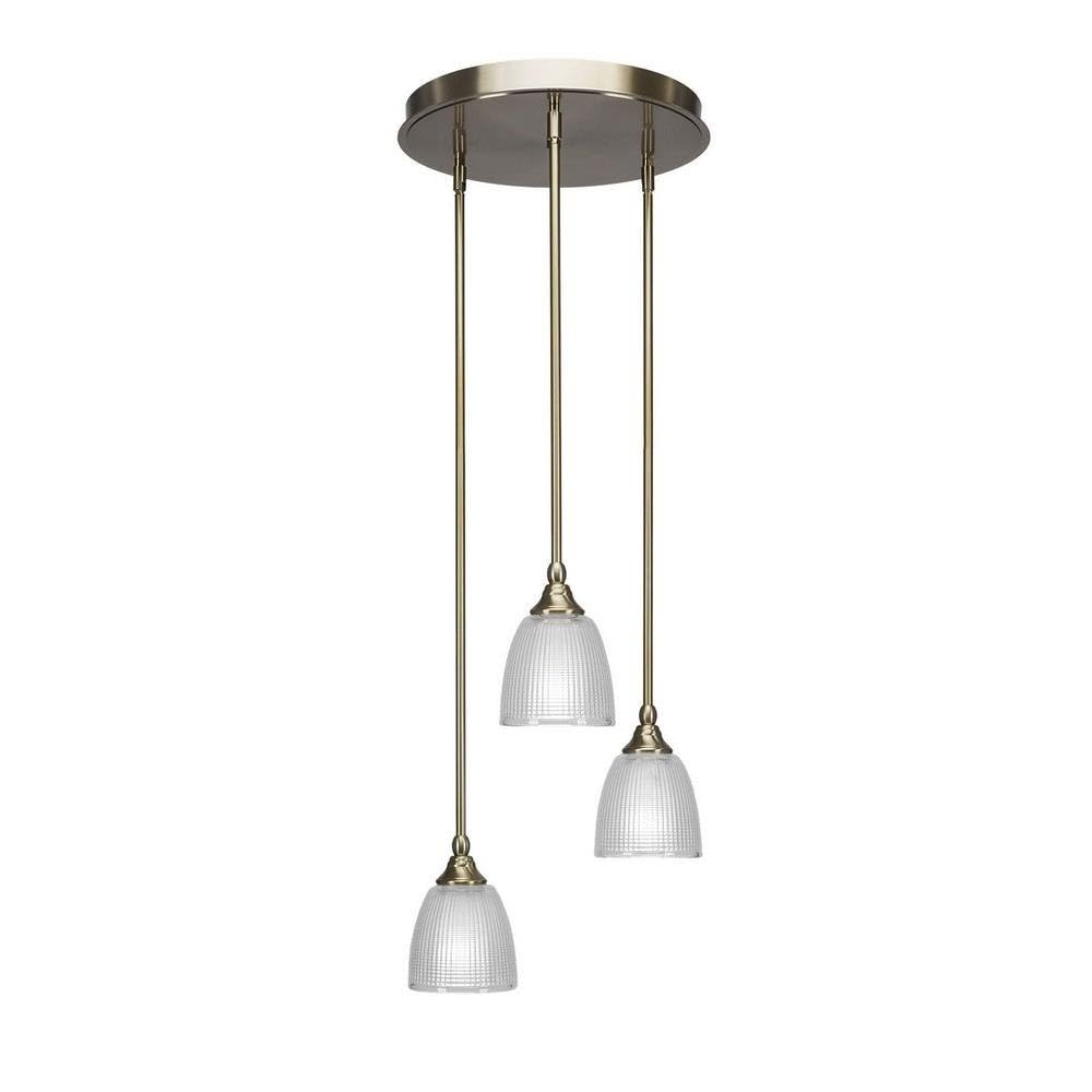 Empire 3 Light Cluster Pendalier In New Age Brass (2143-Nab-500)