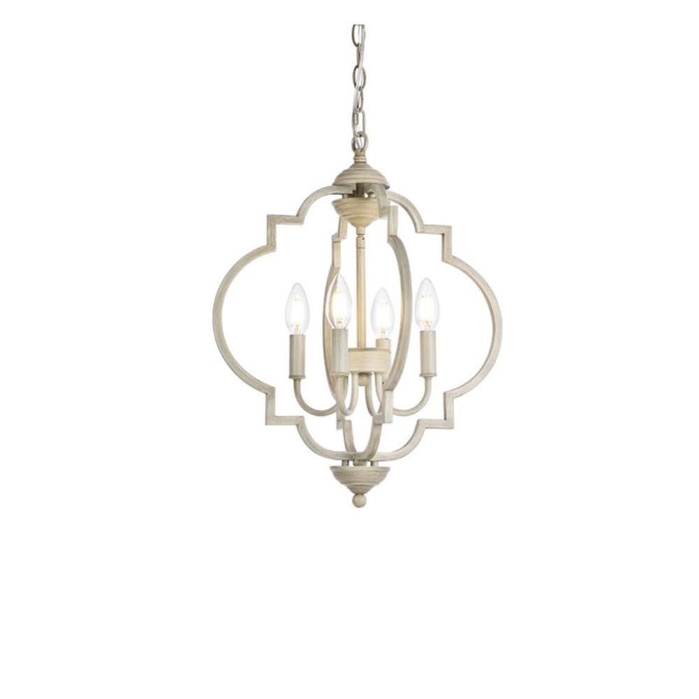 Living District Indoor Modern Home Decorative Bright Ceiling Sandara 4 Lights Pendant in Weathered Dove