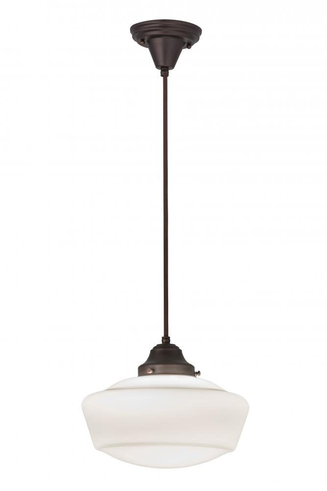Meyda Tiffany 168597 Revival Schoolhouse with Traditional Globe Pendant Light Fixture, 12  Width