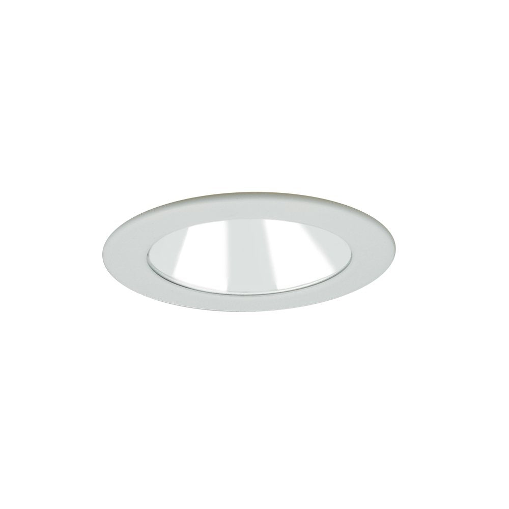 Jesco Lighting Tm302Chwh 3-Inch Aperture Low Voltage Trim Recessed Light, Adjustable Open Reflector, Chrome Finish With White Trim