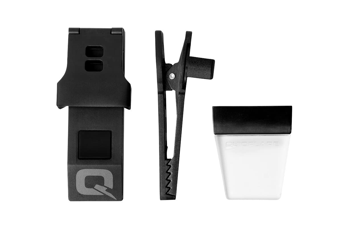 QUIQLITE QUIQLITEX2 Tactical LED Pocket Light, 20-200 Lumens, USB Rechargeable, Aluminum Housing, Red/White