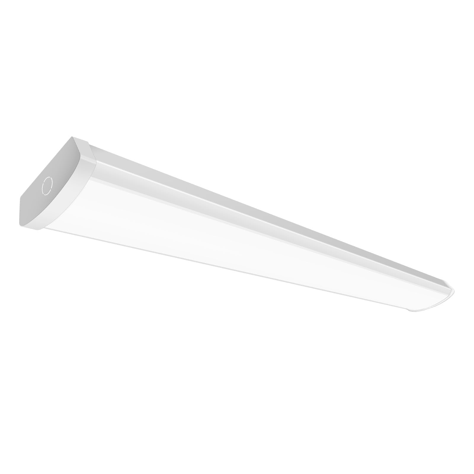 ELEPHANT DEPOT 1 Pack 4FT LED Wraparound Light Fixture, 48 inch Kitchen Lighting Fixtures Ceiling, 3500/4000/5000K, Hardwired Re