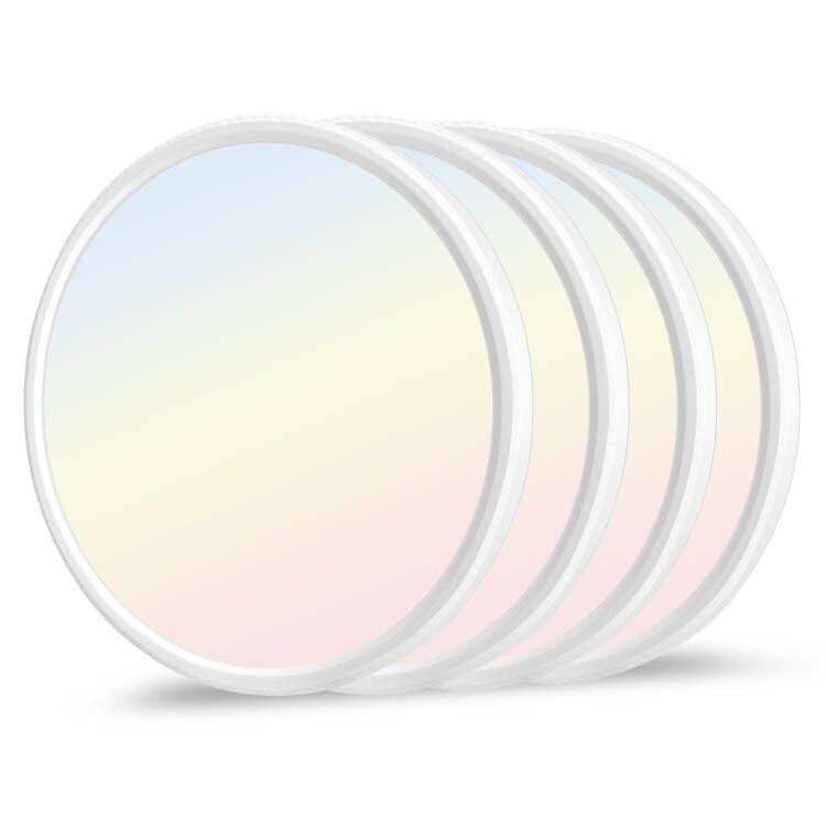 4 Pack 3200lm LED Flush Mount Ceiling Light 28W 12 Inch 5CCT Adjustable 3000K to 6000K Super Slim 0.87 inch Ceiling Light Fixtur