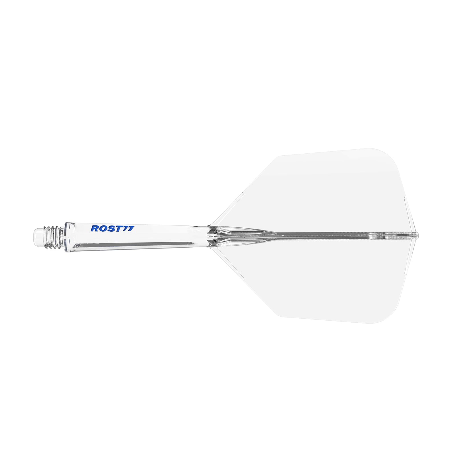CUESOUL Dart Shaft and Flight Set, Big Wing Shape, L-33mm, Ice with Blue Logo