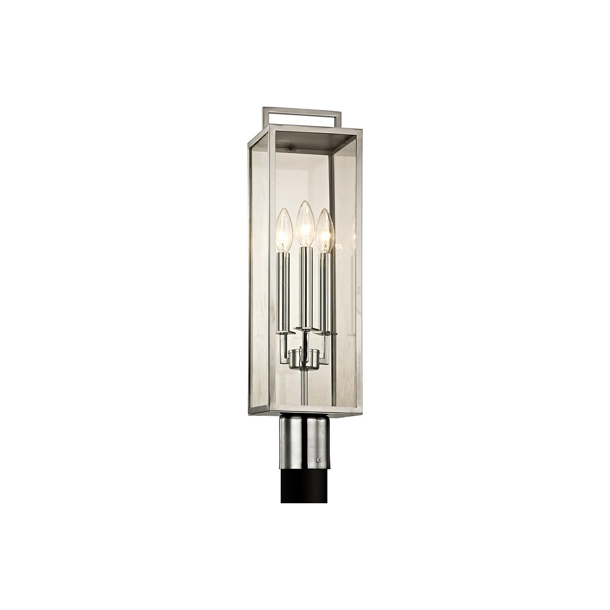 Troy-Standard P6535 Beckham - 3 Light Post 23.75 inches Tall and 6 inches Wide - Polished Stainless