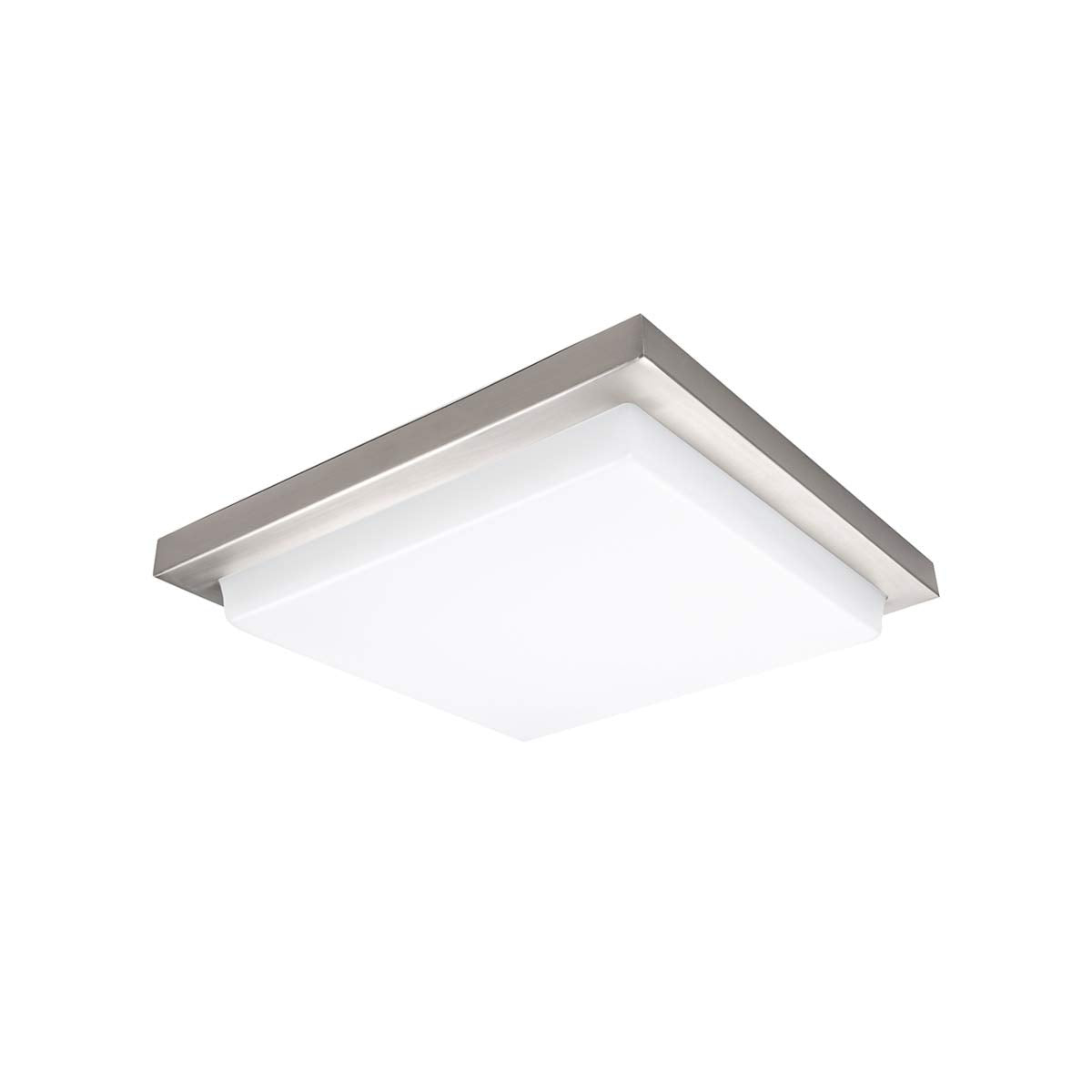 WAC Lighting, Metro 12in LED Energy Star Square Flush Mount 3000K in Brushed Nickel