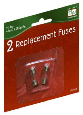 NOMA/INLITEN-IMPORT 101F-88 7-Amp Replacement Fuse, 2-Pack