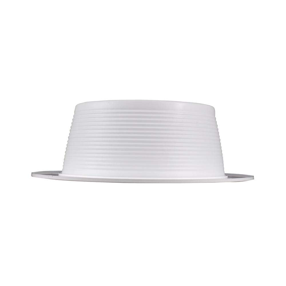 Nicor Lighting 6 Inch White Recessed Baffle Trim, Fits 6 Inch Housings (17510)