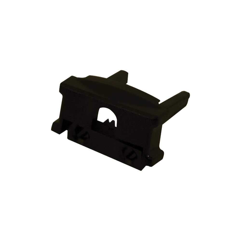 Jesco Lighting LED Mounting Channel Live End Cap, Model DL-FLEX-CH-LE, Alloy Steel Finish