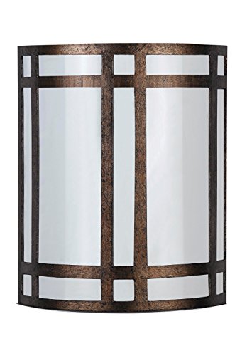 Cal Lighting La-162-Ru Transitional One Light 18W Wall Lamp G24Q-2 Socket Collection In Bronze/Dark Finish, 10.50 Inches