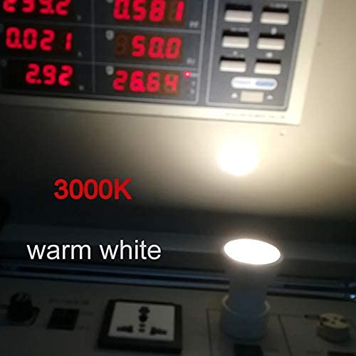 Ukzboss Mr11 Gu10 Mini Led Spotlight Bulb 3W 3000K Warm White, 35W Halogen Equivalent