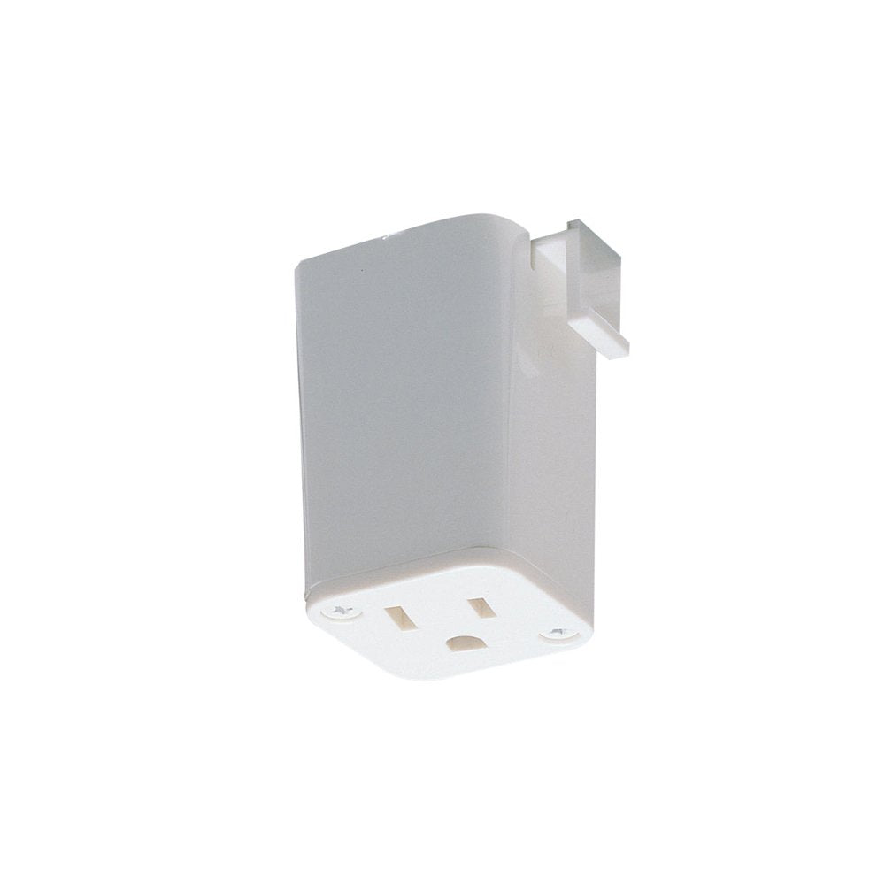 NORA LIGHTING NT-327W Outlet Adapter Track Accessory, White