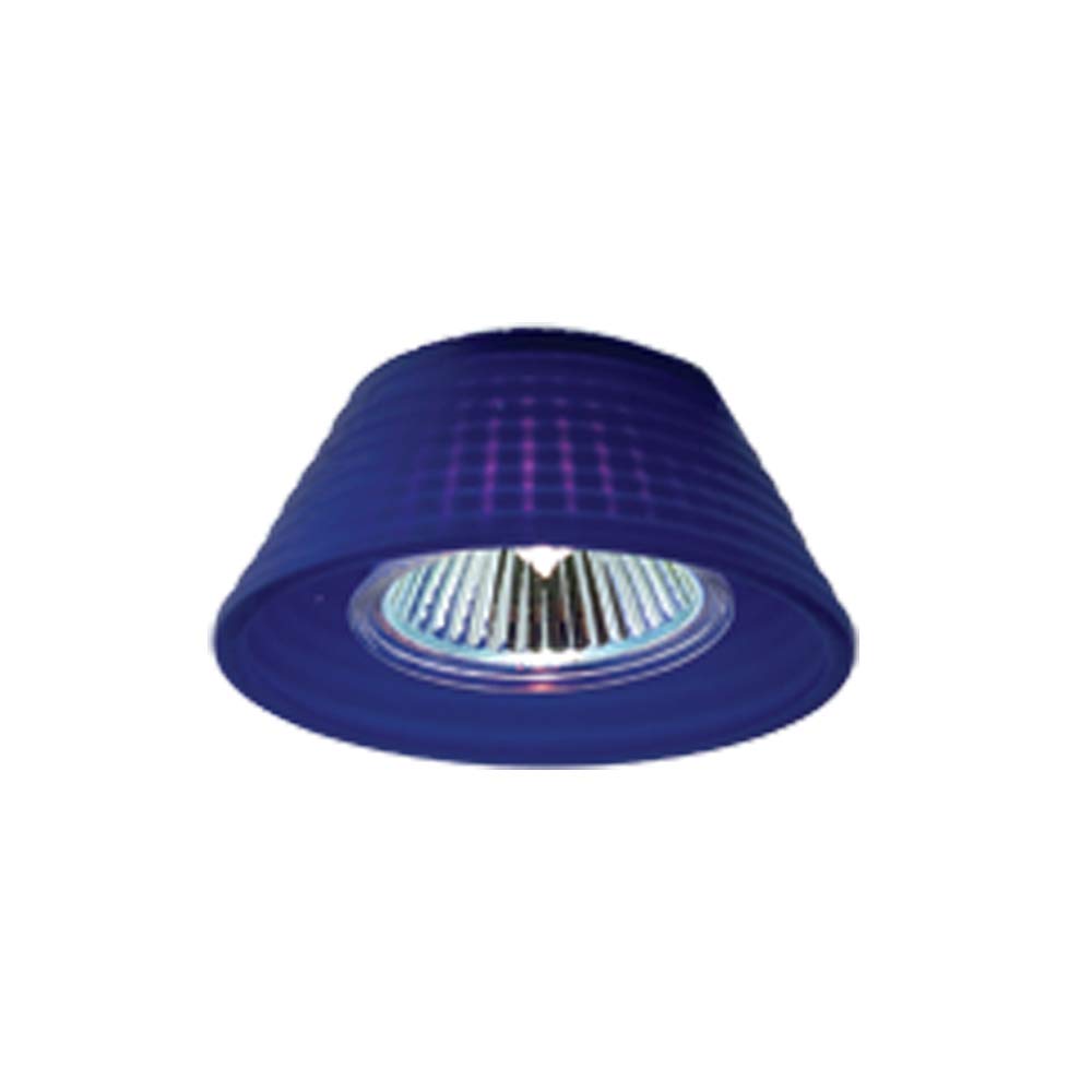 Jesco Lighting Llv10750Bu/Bk Mini Deco Series Low Voltage Track Head For L 2-Wire Single Circuit Track System, Blue/Black