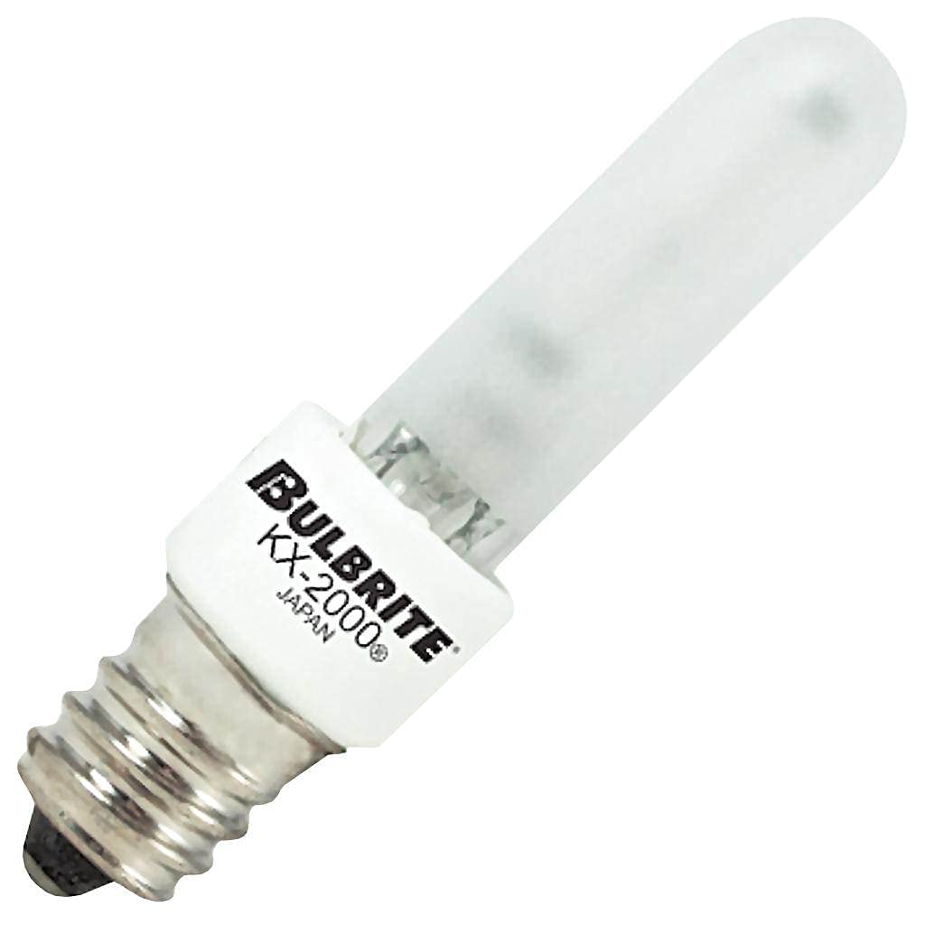 Bulbrite 40W E12 Dimmable T3 Xenon Light Bulb, Frosted, Soft White, 1 Pack, Model KX40FR/E12