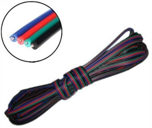 Inovat 100M 328Ft 22Awg 4 Pin 4 Color Rgb Extension Wire Cable Line For Rgb 3528 5050 Led Strip Light